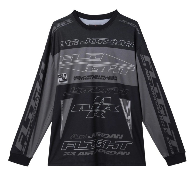 New Nike Air Jordan Flight MVP Printed Long Sleeve Men's Top SZ XL (FV7239-010) gallery