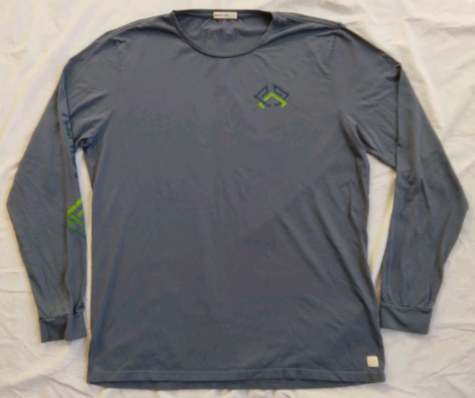 Marine Layer Shirt Large Blue Gray Long Sleeve Baselayer Tee Outdoor Mens Large gallery