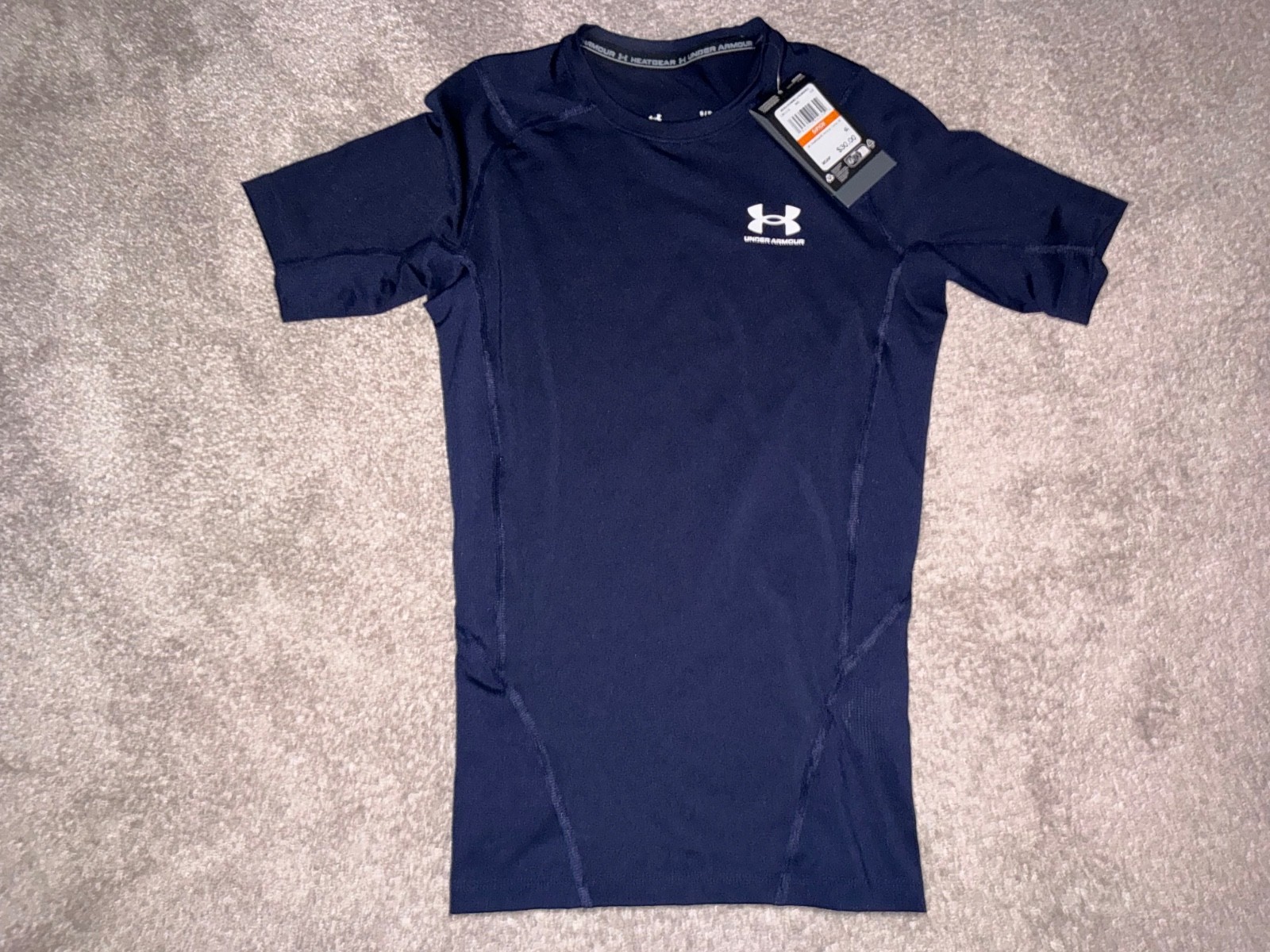 Bundle Under Armour HeatGear Men's Compression Short Sleeve brand new size small gallery