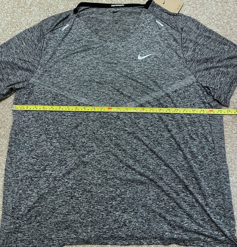 Nike Running Dri-FIT Shirt Mens 2XL Gray Heather Reflective CZ9184-011 NWT gallery