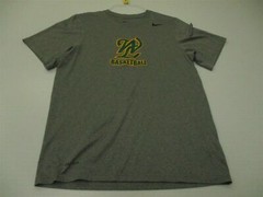 NIKE Men’s Size S Athletic DRI FIT Breathable Loose Gray Sport T-shirt
