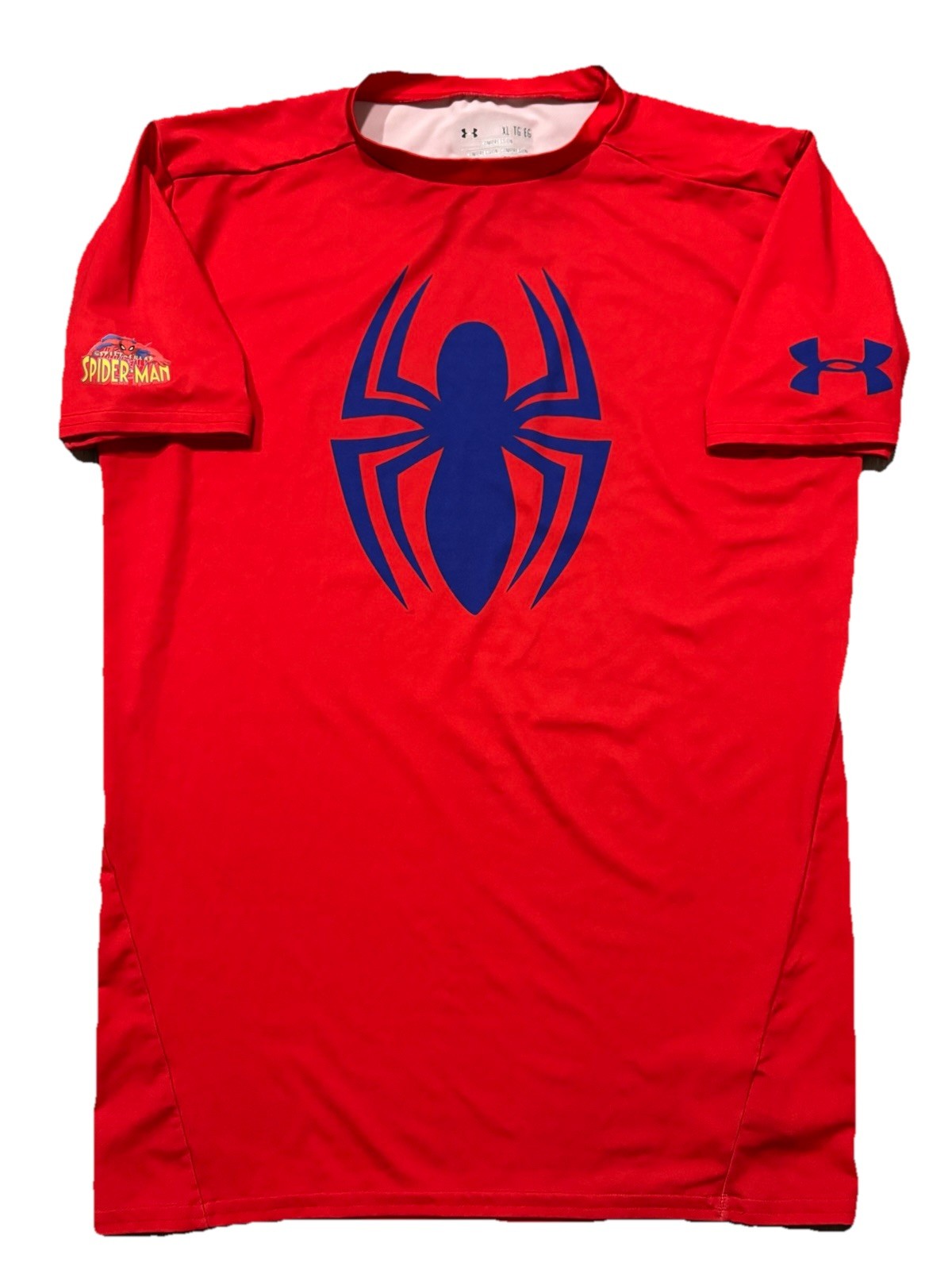Under Armour Ultimate Spider-Man Compression HeatGear Marvel Shirt. Mens XL. Red gallery