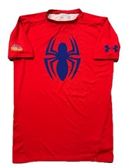 Under Armour Ultimate Spider-Man Compression HeatGear Marvel Shirt. Mens XL. Red