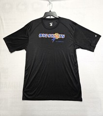 BADGER BIG SHOTS MENS BLACK BASKETBALL JERSEY IN LARGE 40″X32L