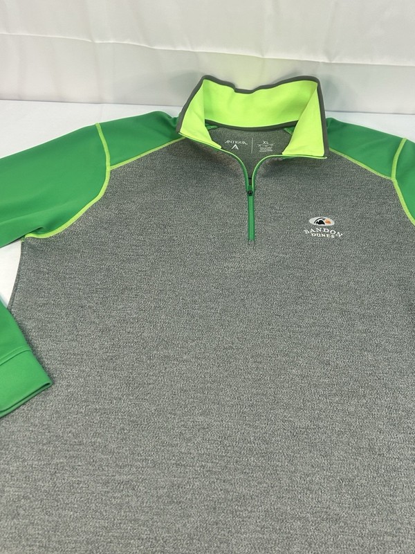 Bandon Dunes Links Pullover 1/4 Zip Men's XL Grey Green 2015 Links Championship gallery