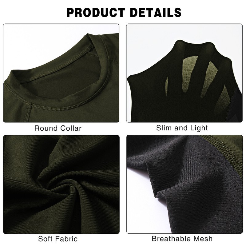 8 Pack/Set Compression Shirts for Men Long Sleeve Athletic Base Layer Undershirt gallery
