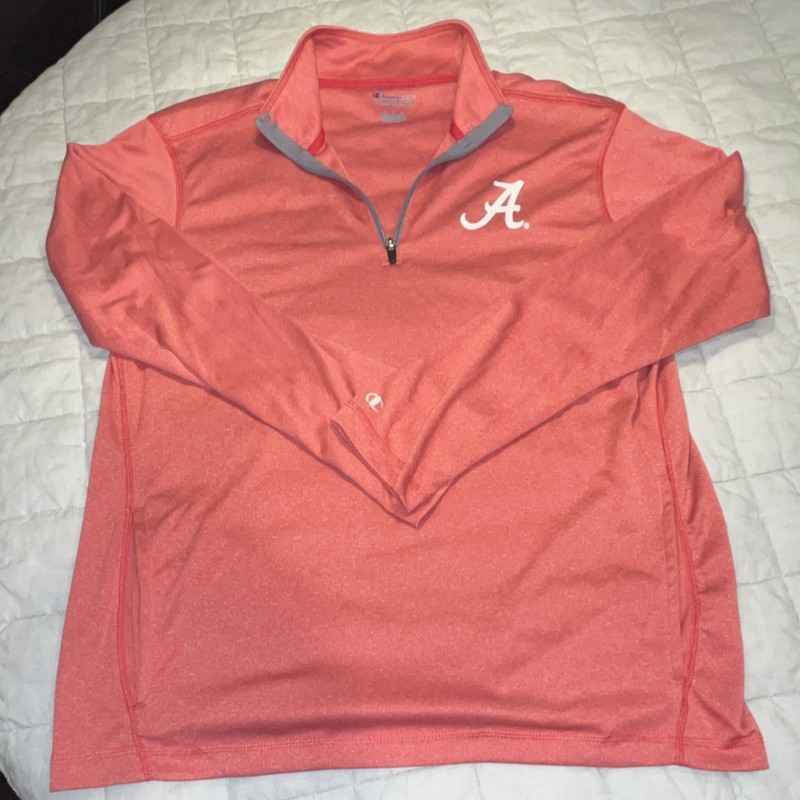 Champion Alabama Crimson Tide Large Red Quarter Zip Mock Neck Alabama Men’s gallery