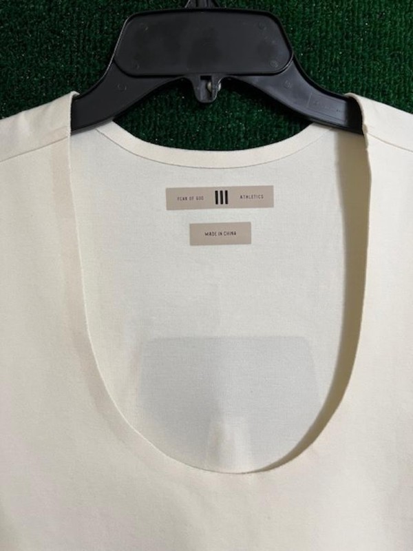 Men Adidas Fear Of God Athletics Performance Jersey Cream White JZ4906 Size 2XL gallery
