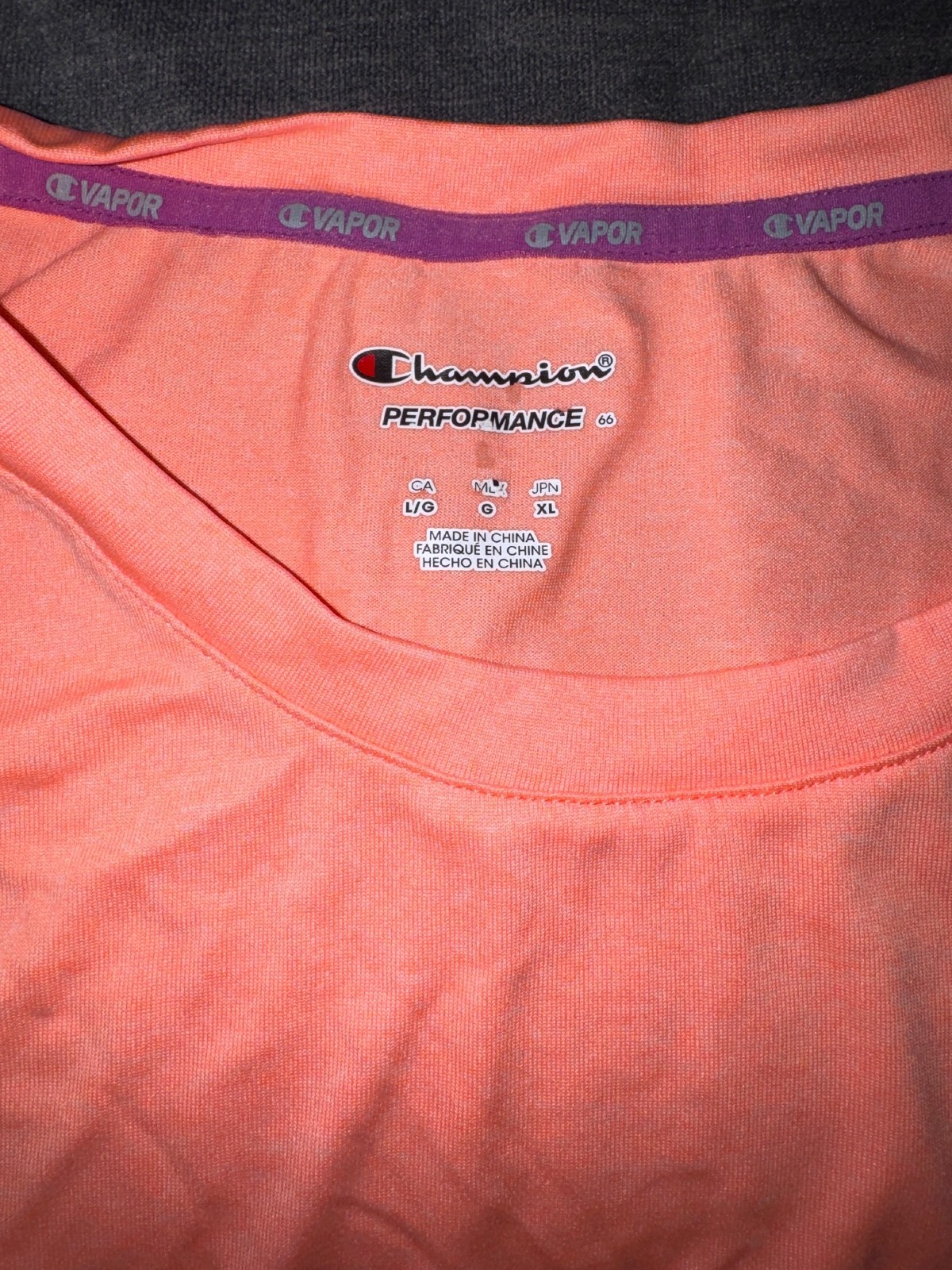Champion Performance Coral Pink Short Sleeve Athletic Shirt L gallery