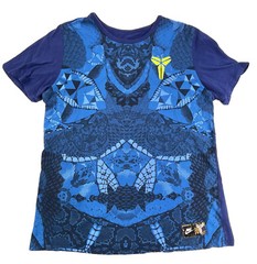 Nike Black Mamba Kobe Shirt Mens Large Blue Snake Graphic Nike Tee Basketball