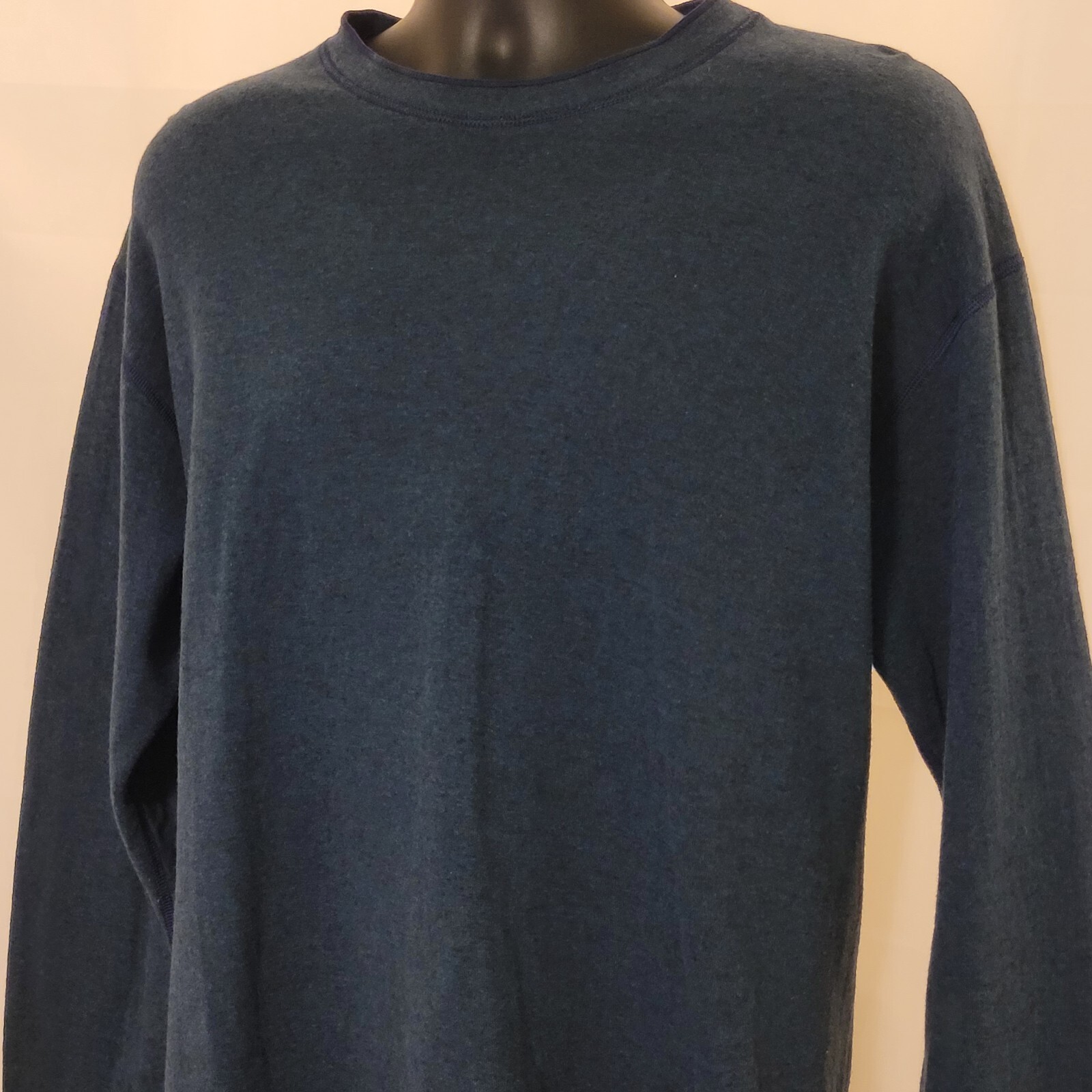 LL Bean Double Layer Shirt Men Large Reg Wool Blend Thermal Base Layer Canada gallery