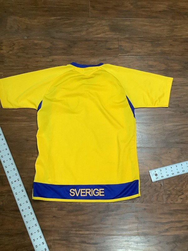 Sverige Sweden Football Soccer Jersey Shirt Mens Size S Yellow And Blue gallery