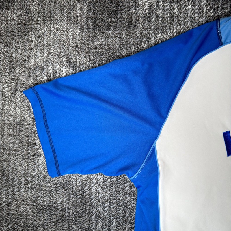 Starter Italia Calcio Soccer Jersey Mens Medium Blue White Embroidered RN 104648 gallery