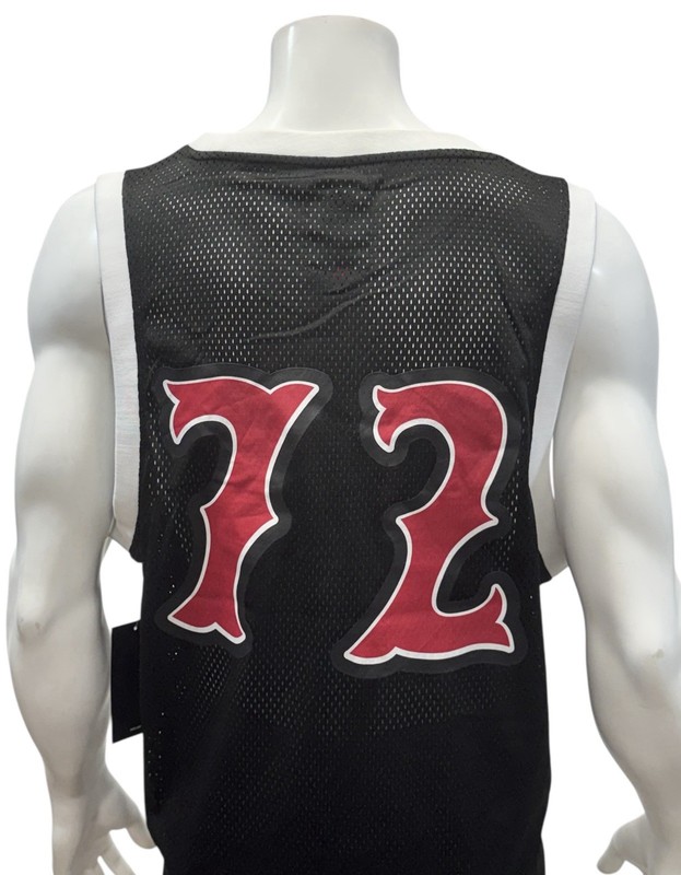 NWT Ecko Unltd Authentic 72 Black Red White Sleeveless Rhino Basketball Jersey L gallery