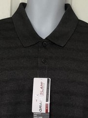 GRAND SLAM NWT Caviar Heather Polyester Polo XL