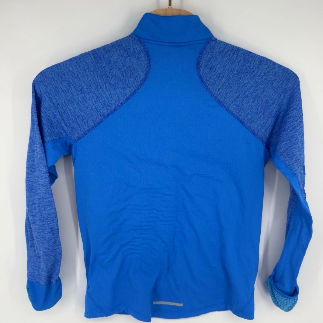 Nike Running Dri-FIT Half Zip Pullover Mens Medium Blue Heathered Training Top gallery