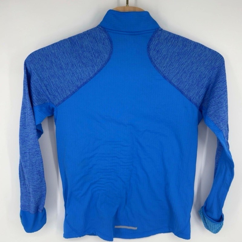 Nike Running Dri-FIT Half Zip Pullover Mens Medium Blue Heathered Training Top gallery