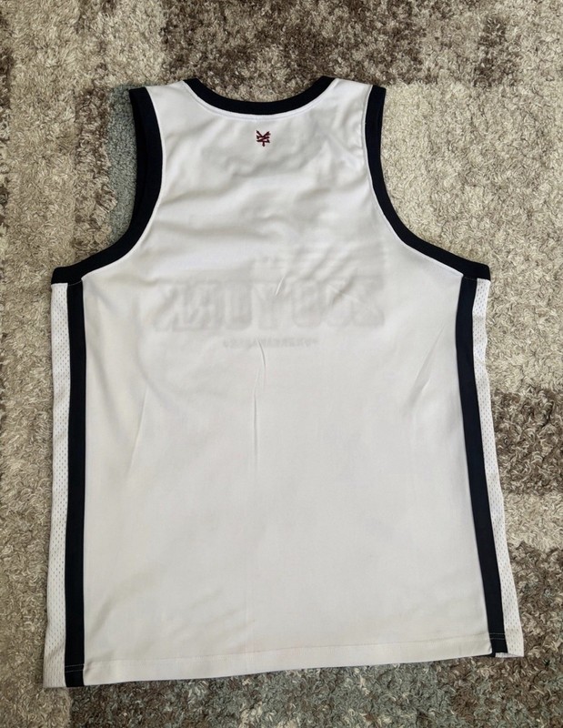 Zoo York Authentic Athletics Men’s L White/Black/Red Mesh Jersey Tank Logo gallery