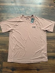 NEW Mountain Hardwear Crater Lake Short Sleeve Smoky Quartz SZ XL