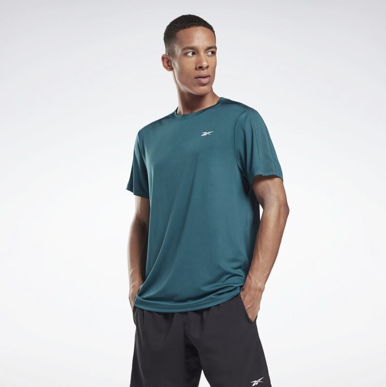 REEBOK Men's Grey Workout Ready Tech Tee RRP £30 gallery