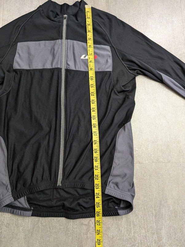 Louis Garneau Mens Road Bike Cycling Full Zip Jacket Pockets Long Sleeve Medium gallery