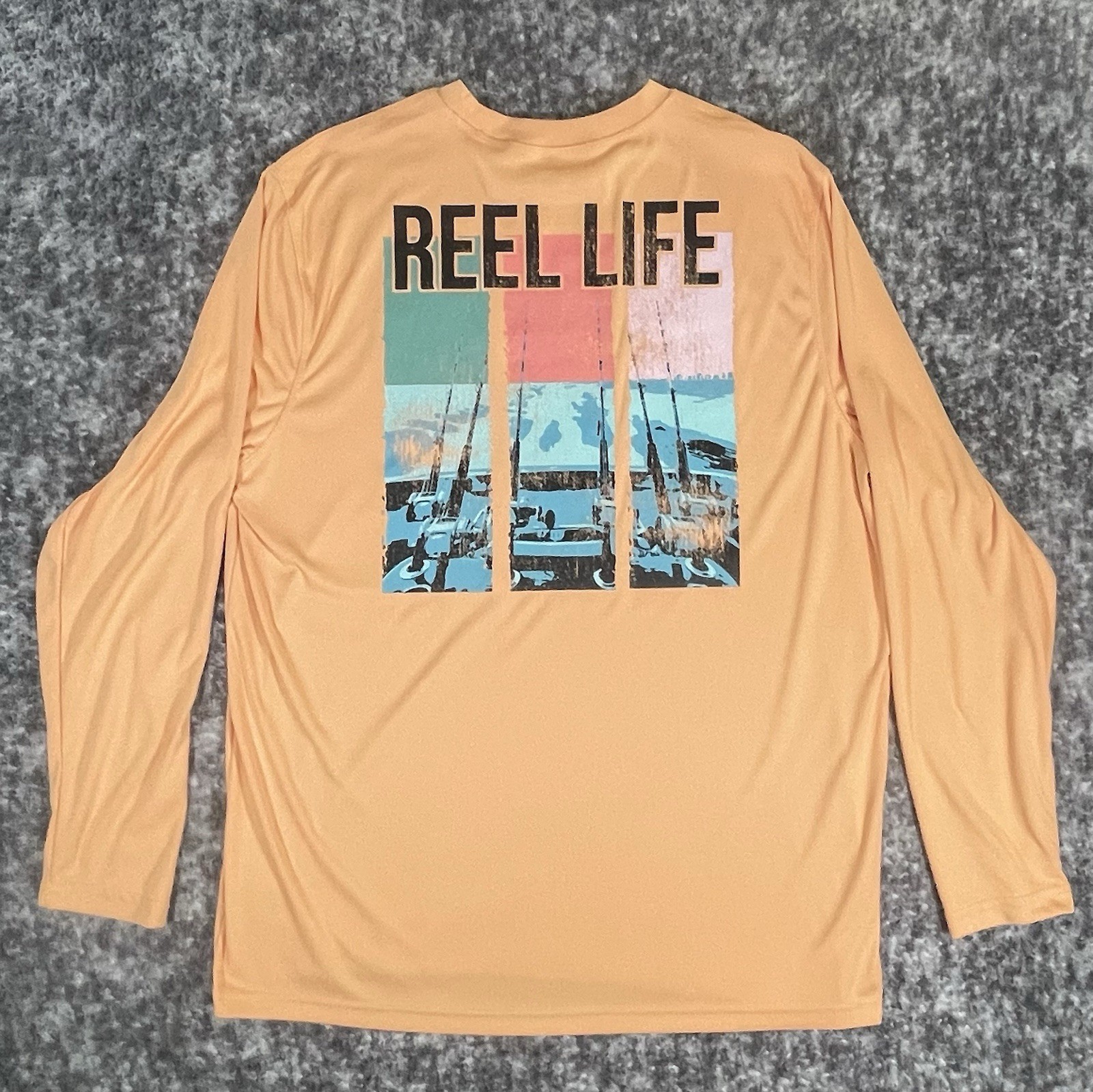 Reel Life Men’s Sun Defender Lightweight Long Sleeve UV Tshirt Large gallery