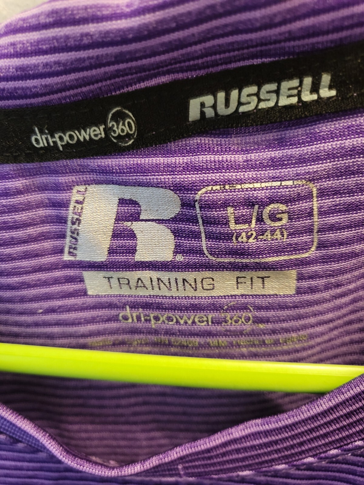 Russell Athletic Training Fit Dri-Power Short Sleeve Purple Shirt gallery
