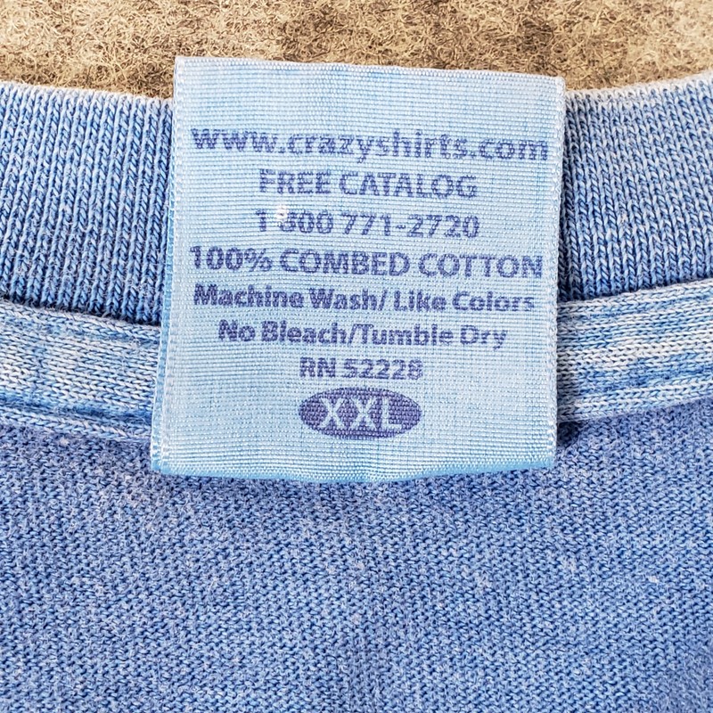 Vintage Crazy Shirts Mens 2XLarge Blue Turtle Blue Honu Hawaii Crewneck gallery