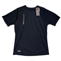 Under Armour Mens HeatGear Loose Fit TShirt Black SMALL Anti Odor Training