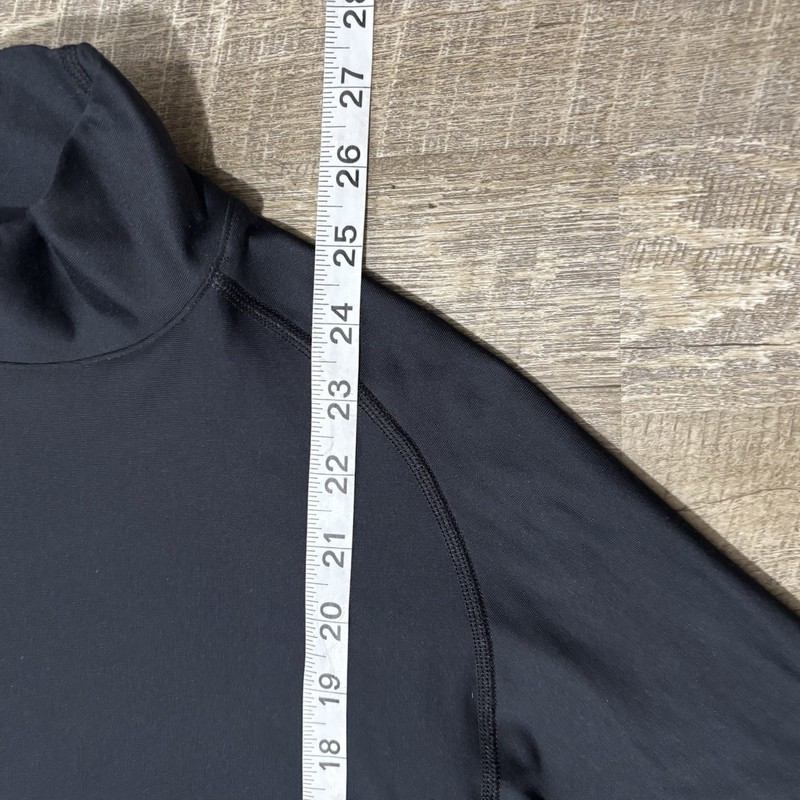 Under Armour Mock Turtleneck Compression Shirt Men’s M BLACK Long Sleeve Thick gallery