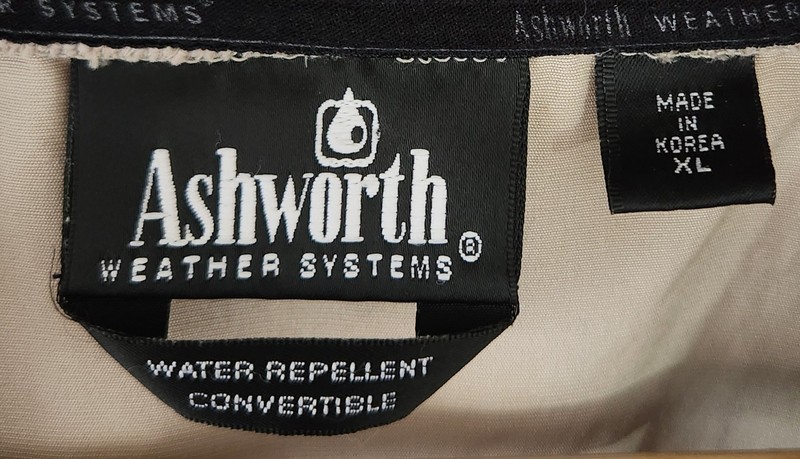Ashworth Men's Gray Microfiber V-Neck Golf Pullover Windbreaker - Size XL gallery