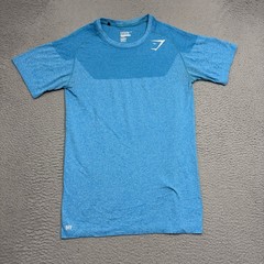 Gymshark Phantom Seamless T Shirt Mens Large Blue OG Short Sleeve David Laid