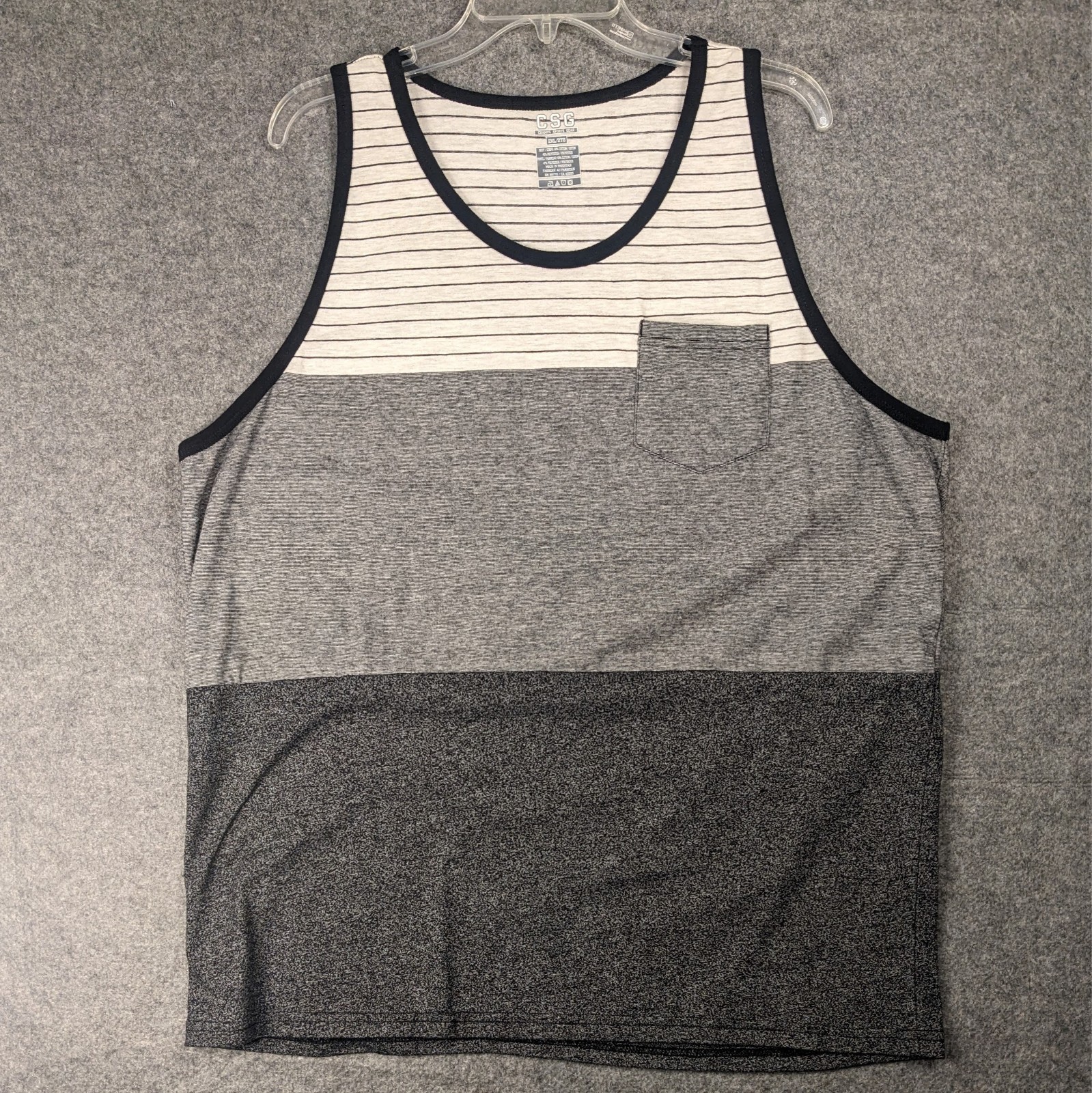 Champs Sport Gear men's tank top 2XL Black White and Gray gallery
