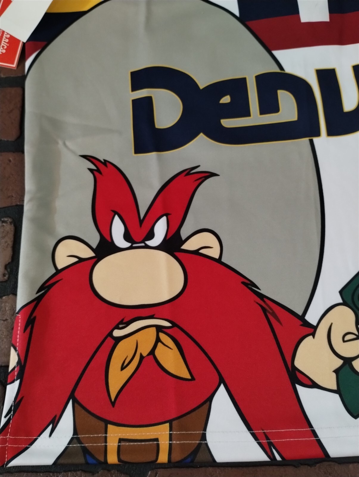 YOSEMITE SAM / DENVER White Headgear Classics Basketball Jersey ~Never Worn~ M gallery