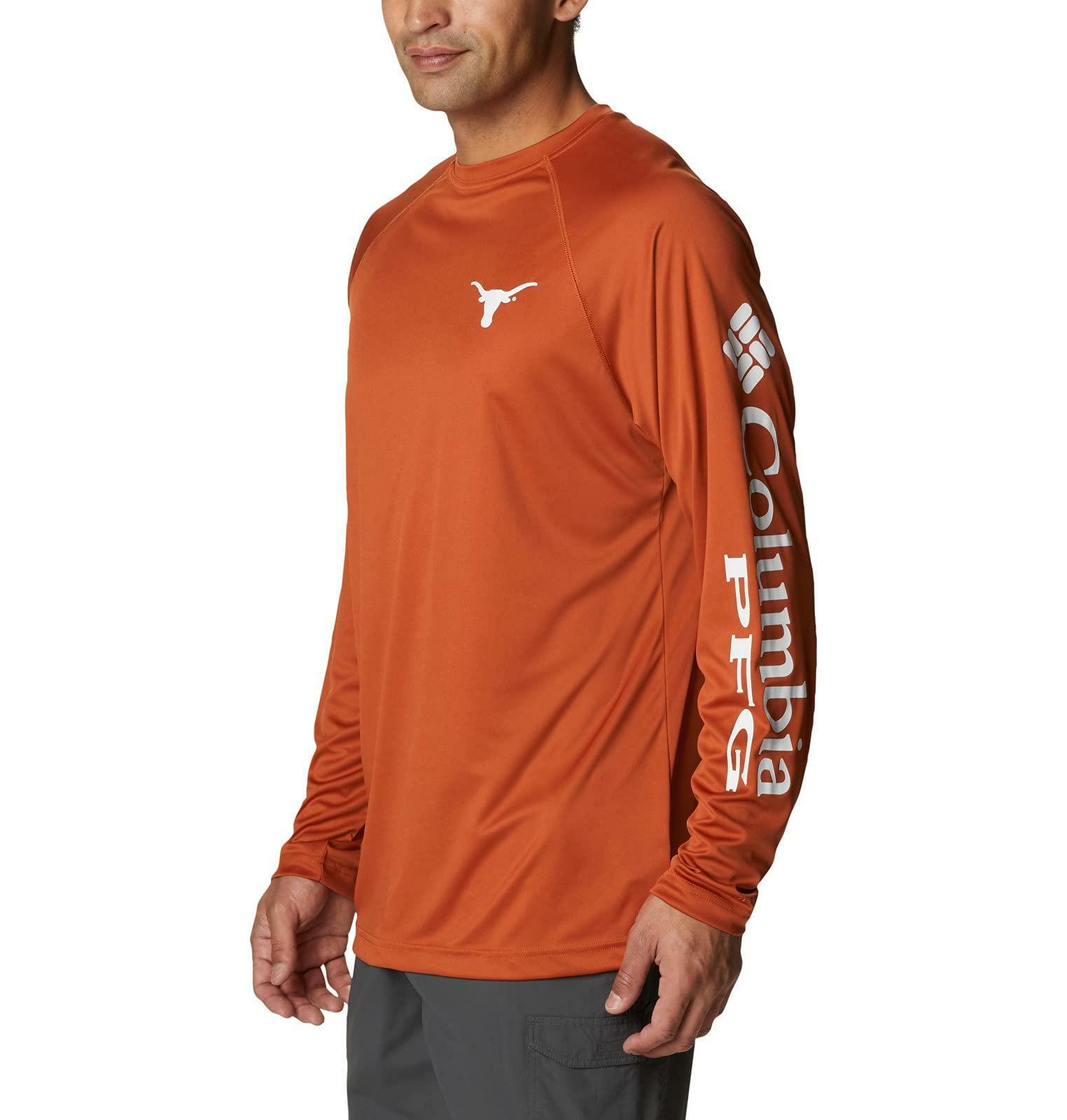 Columbia Men's Texas Longhorns Terminal Tackle Long Sleeve PFG Top 2XT 3XT gallery