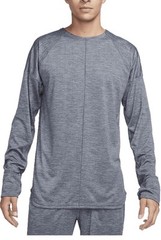 Nike Men’s Yoga Dri-FIT Crew Top Heather/Cool Grey FB7775-065 Size Large NWT..Gr