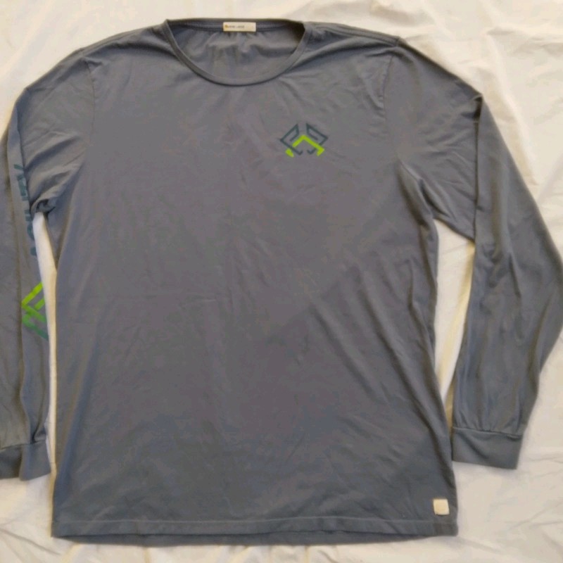 Marine Layer Shirt Large Blue Gray Long Sleeve Baselayer Tee Outdoor Mens Large gallery
