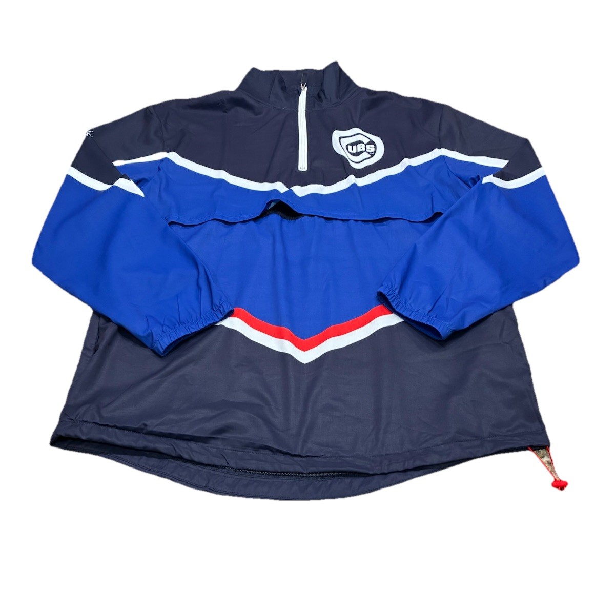 Chicago Cubs Budweiser Men’s Lightweight 1/4 Zip Windbreaker Jacket SGA Size XL gallery
