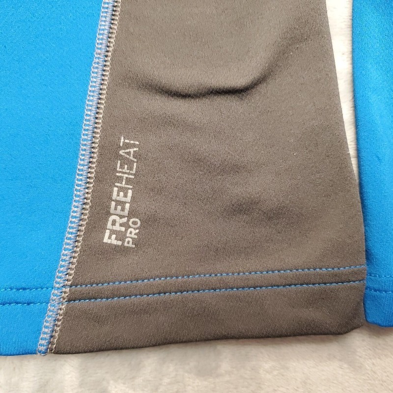 Eddie Bauer First Ascent Shirt Mens Medium Blue Freeheat Pro 1/2 Zip Pullover gallery