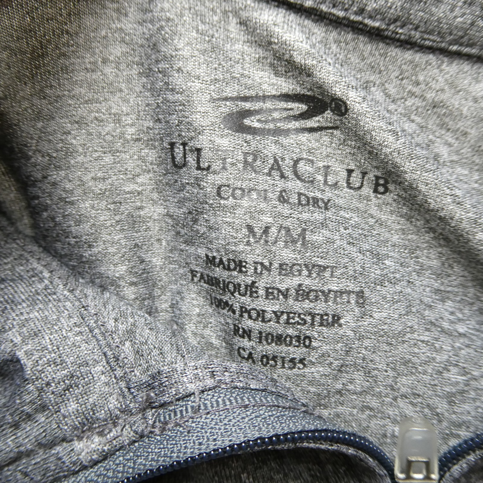 UltraClub Cool & Dry Quarter Zip Pullover Gray The Huxley Long Sleeve gallery