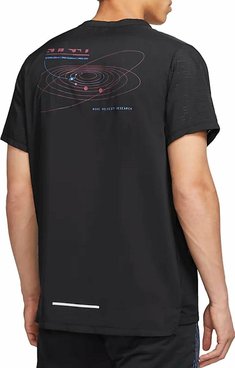 Nike Rise 365 Running T-Shirt Hybrid Feather light. Men’s Size LG Black gallery