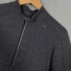 Lululemon Surge Warm Active Shirt Men’s XL Heathered Black 1/2 Zip Rulu Running