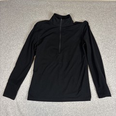 Lululemon Men’s Soft Jersey Half Zip Size Small Black Long Sleeve Lightweight