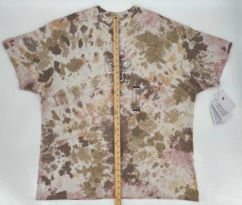 Nike T-Shirt Mens XXL Sportswear Max90 Beige Pink Camo Tie Dye Tee FN1839-601 gallery
