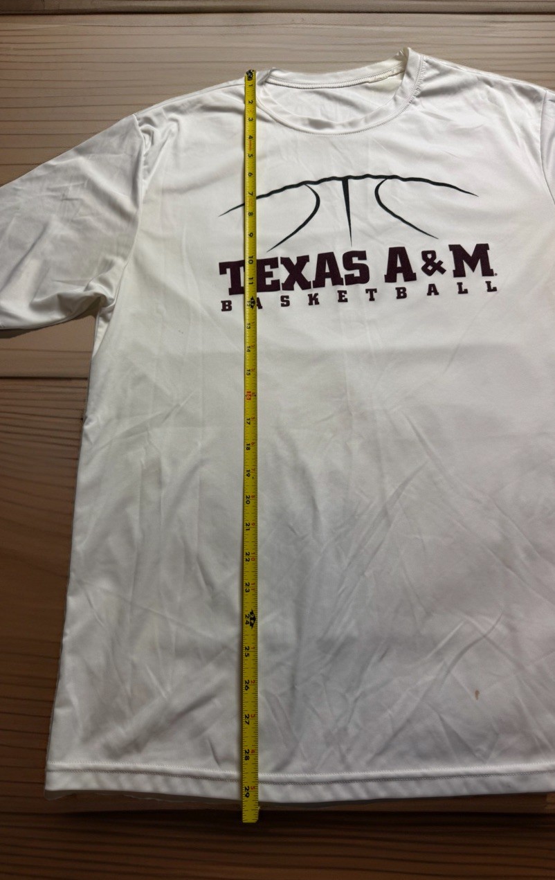 Texas A&M Basketball Team Issued Athletic SS Shirt Adult Sz L Aggies B040 gallery