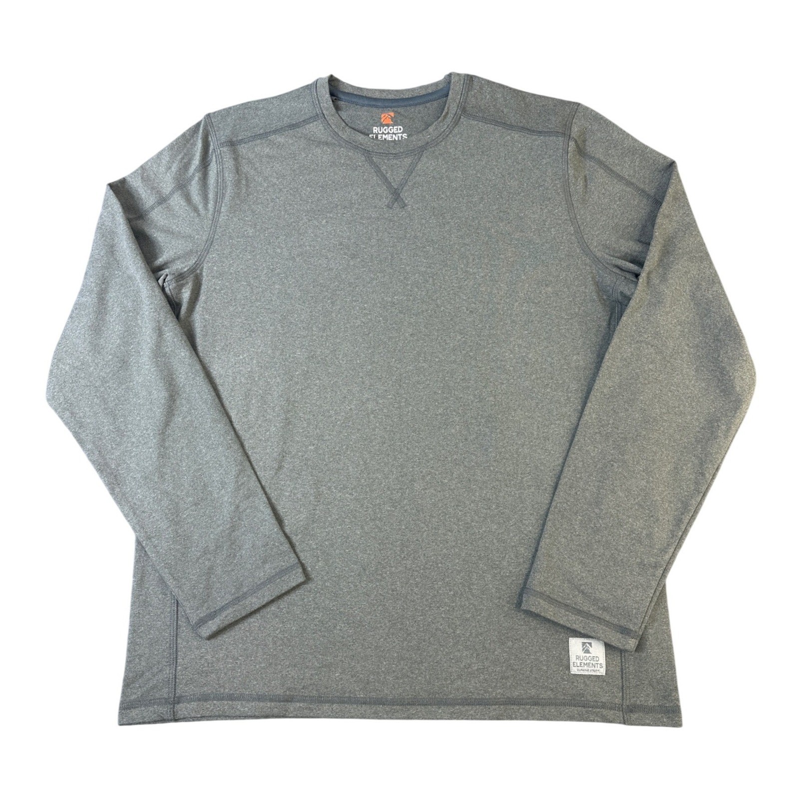 Rugged Elements Durable Utility Mens Small Gray Long Sleeve Crewneck Shirt gallery
