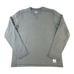 Rugged Elements Durable Utility Mens Small Gray Long Sleeve Crewneck Shirt