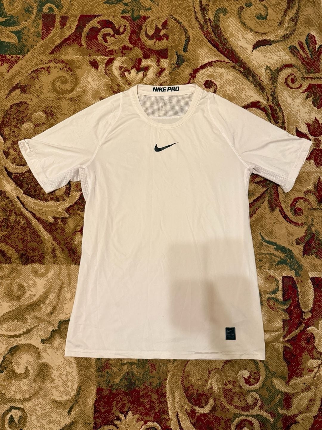 Nike Pro Dri-FIT Compression Shirt White Size L gallery