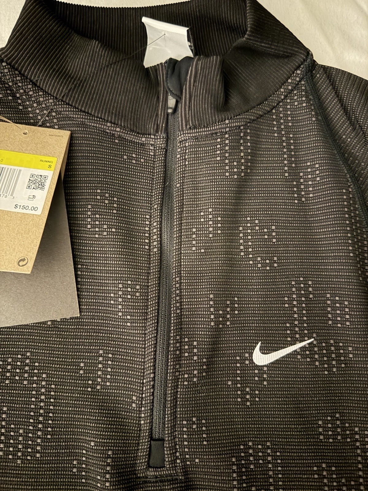 Nike Running Division Pullover Top Half Zip Reflective FZ1121-010 Men’s Sz: S gallery