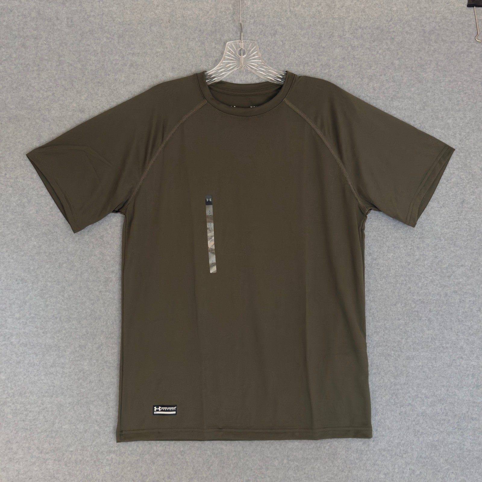 NEW Under Armour Tactical Tech T-Shirt Mens Small Olive Green Loose Fit Athletic gallery